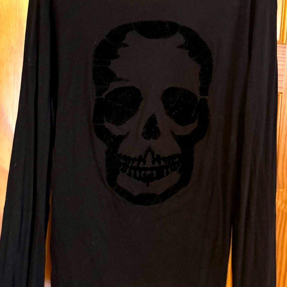 Zadig & Voltaire Black Skull Top L/XL. Excellent Condition.